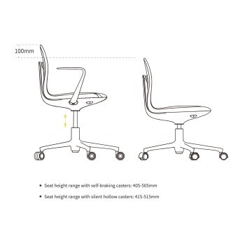 UFOU Joyin Tail Designer Ergonomic Chair - Whale