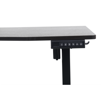 140 x 70cm Electric Standing Desk Height Adjustable Motorised Electric Sit Stand in Black