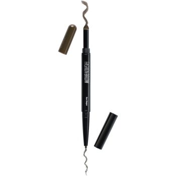 Maybelline New York Natural Eye Brow Duo 2 in 1 Pencil & Powder - Deep Brown