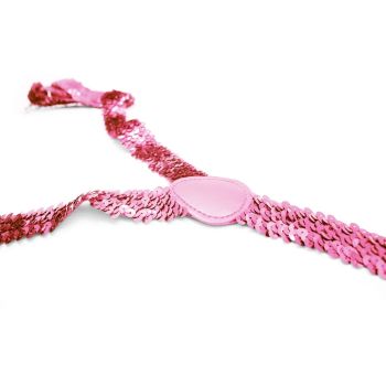 6x Mens Suspenders Braces Adjustable Strong Clip On Elastic Formal Wedding BULK - Light Pink (Sequin)