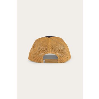Ringers Western Hackett Trucker Baseball Cap Hat in Navy/Clay