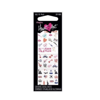 Fing'rs Pk3 Heart 2 Art Nail Art Stickers 101 31185 (Carded)