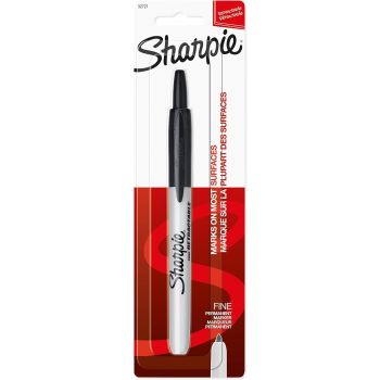 Sharpie Fine Point Retractable Permanent Marker - Black