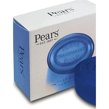 Pears Transparent Soap Bar Pure and Gentle with Mint Extracts 100g