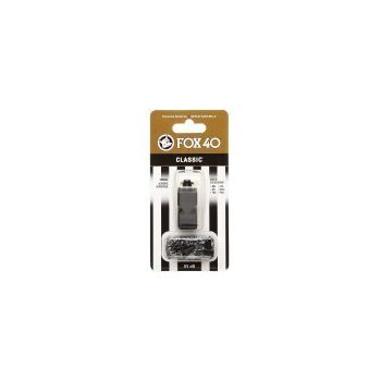 Fox 40 Classic Whistle Outdoor Safety Sports Referee Football Soccer - Black