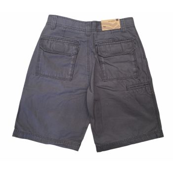 Mens 100% Cotton Drill Shorts Summer Casual Quality - Grey - M/32