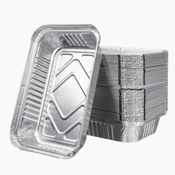 240x Aluminium Disposable Foil Food Container Trays Pans Baking Roast Bulk 32.5x26x5.5cm