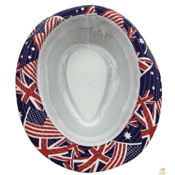 AUSTRALIA TRILBY HAT USA America England UK Aussie Fedora Cap Party