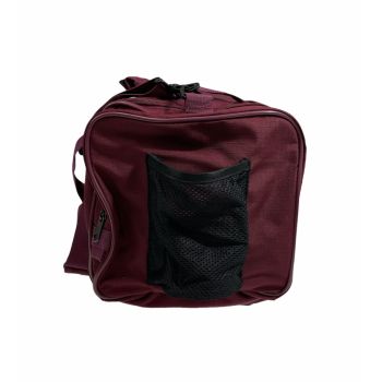 44L Travel Foldable Duffel Bag Gym Sports Luggage Travel Foldaway D-Zip Top School Bags - Maroon