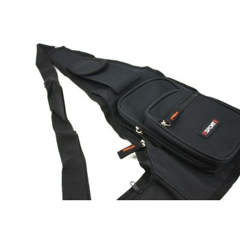 Black Crossbody Bag Sling Shoulder Bag Chest Travel Sport Backpack Pack
