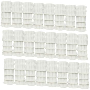 24x Womens Leg Warmers Disco Winter Knit Dance Party Crochet Legging Socks Costume - White