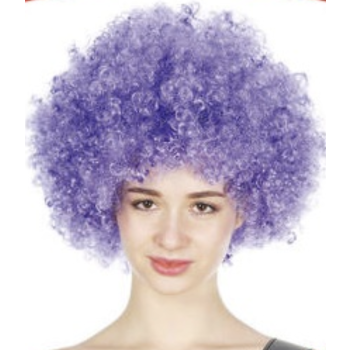 DELUXE AFRO WIG Curly Hair Costume Party Fancy Disco Circus 70s 80s Dress Up - Purple