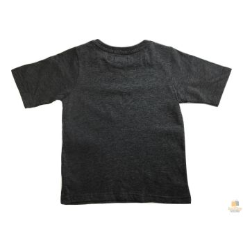 KIDS PLAIN T SHIRT Childrens Child 100% COTTON Boys Girls Basic Blank Tee Top - Grey Marle - 10