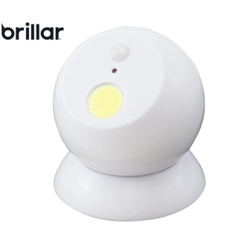 Brillar Motion Activated Swivel Ball Light - White