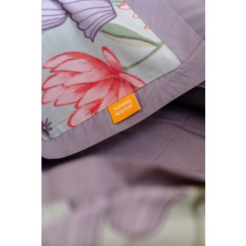 100% Cloud Cotton Duvet Quilt Cover Set w/ 1 Pillow Case in Serena - Single