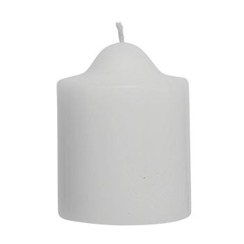 48x Premium Church Candle Pillar Candles White Unscented Lead Free 24Hrs - 5*10cm 