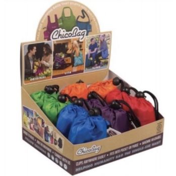 10x CHICO BAG Reusable Shopping Bags Original w Pouch Grocery BULK