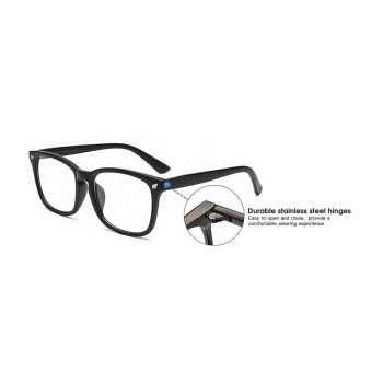 Anti Blue Light Blocking Computer Gaming Glasses Eyestrain Eyewear - Black