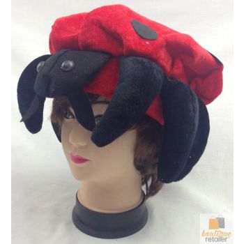 LADYBUG HAT Animal Novelty Cap Party Wear Fancy Dress Costume Accessory