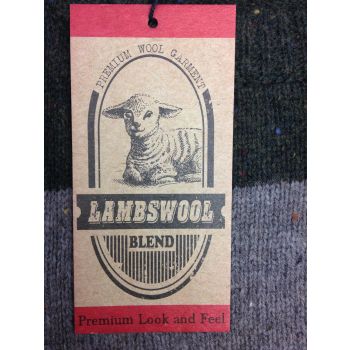 LAMBS WOOL KNIT JUMPER Pullover Mens Sweater Knitted Half Zip Crew Neck S-XXL - Half Zip - Deep Red (31) - M