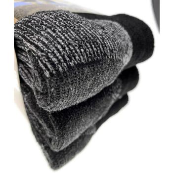 3 Pairs Heavy Duty Merino Wool Work Socks Extra Thick Cushion (Size 11-14)