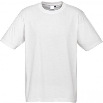 Plain T-Shirt 100% COTTON Basic Blank Tee Mens Ladies Casual BULK Adults - White - XXL