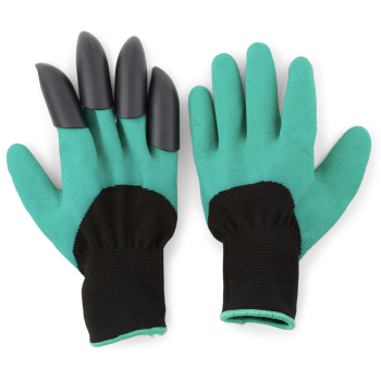 Garden Guru Waterproof and Puncture Resistant Gloves w Claws Digging