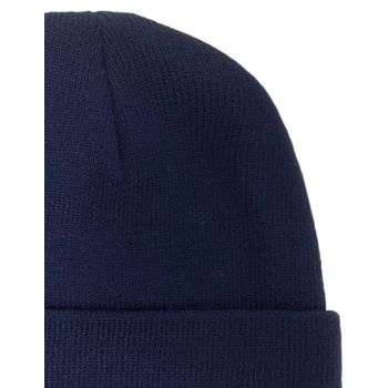 PLAIN BEANIE Unisex Mens Womens Winter Warm Hat Ski Cap Knit One Size - Navy Blue