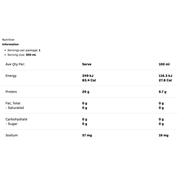 PRO H20 Sparkling 20g Protein Hydration Drink Zero Sugar Hydrate - Pink Galah