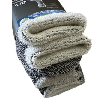 6 Pairs Heavy Duty Wool Blend Work Socks Extra Thick Cushion in Assorted Colours - 6-11