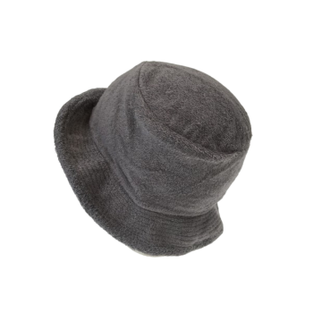 Stingy Brim Terry Towelling Bucket Hat Daggy Fishing Camping Lad Cap 100% COTTON - Grey  - L/XL