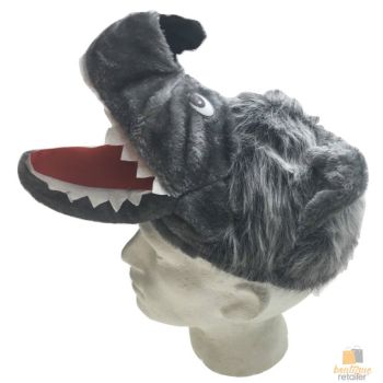 WOLF HAT Funny Party Costume Adult Childrens Animal Fancy Dress Halloween Cap