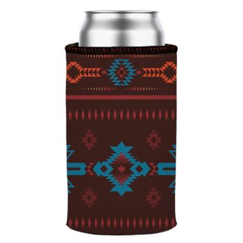 Brown Navajo Rug Stubby Cooler - Standard