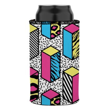 80s Allover Stubby Cooler - Standard