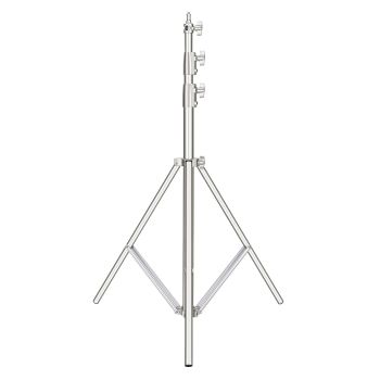 1Pcs Hridz 260cm Stainless Steel Heavy Duty with 1/4" to 3/8" adapter for Studio Softbox, Monolight and Other Photographic Equipment - 1-Stand