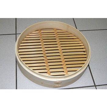 11 Inch Brand New Bamboo Steamer Set - 2 Steamer Baskets With 1 Lid