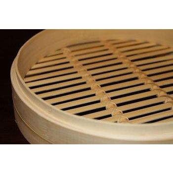 8 Inch Bamboo Steamer Set-2 Steamer Baskets With 1 Lid