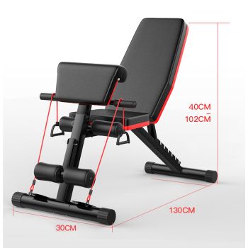 Adjustable FID Ab Abdominal Weight Press Bench Fitness Incline Sit up Gym Flat