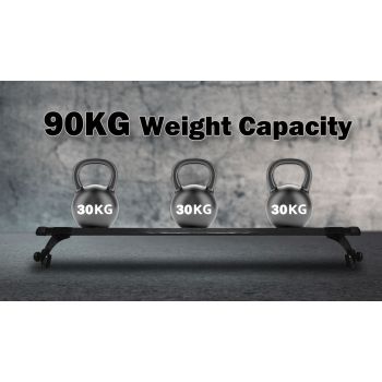 120cm Universal Rain Gutter Car Roof Rack Cross Bars Black Adjustable Brackets Medium