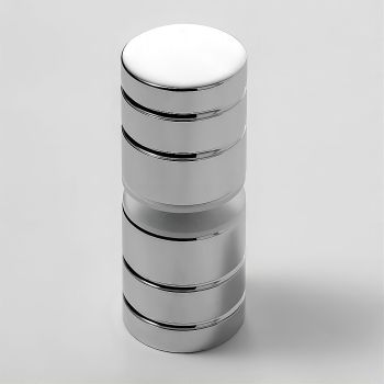 110cm Frameless Wall-to-Wall Shower Screen with Chrome Wall & Floor U Brackets, Brass Hinges & Round Knob Handle