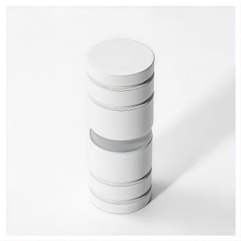 90x90cm Double Door Corner Shower Screen – White Wall U-Brackets, SS Hinges & Round Knob Handle