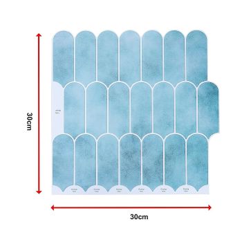 5pcs 3D Wall Stickers Self-adhesive Wallpaper Resistant High Temperature