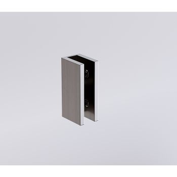 90cm Frameless Diamond Shower Screen – Gunmetal U-Brackets, Brass Hinges & Square Double Pull Handle