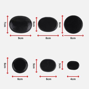 12pcs Hot Massage Stone Basalt Stones Kit Set Rock SPA Oiled Massage Tool