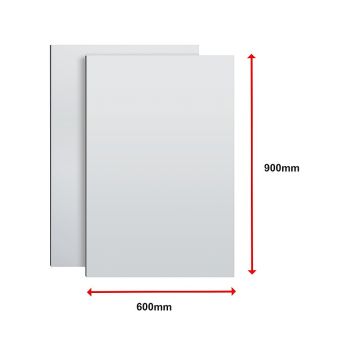 MIRROR Acrylic Sheet Perspex Sheet Panel 2pc/set 900mm x 600mm x 3mm