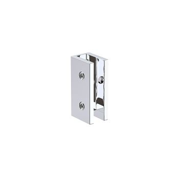 100cm Frameless Diamond Shower Screen – Chrome U-Brackets Detailing with Durable SS Hinges