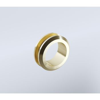 100cm Frameless Wall-to-Wall Shower Screen – Gold Wall Channel with Brass Hinges