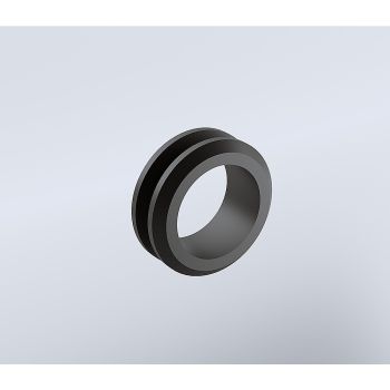 100x100cm Double Door Corner Shower with Black Channels and Brass Hinges