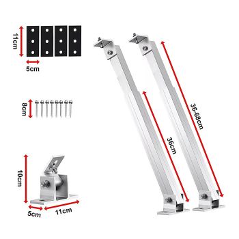 Adjustable Solar Panel Tilt Mount Brackets Kit – Roof, Ground & Boat Mounting System for Secure Installation