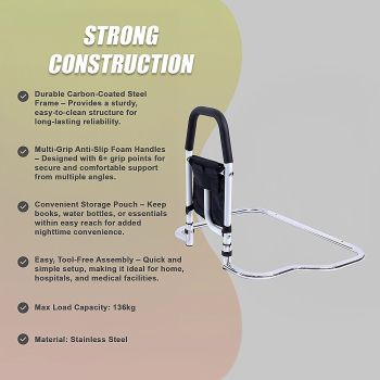 Bed Rail for Mobility – Support Assist Bar for Seniors, Adults and Patients